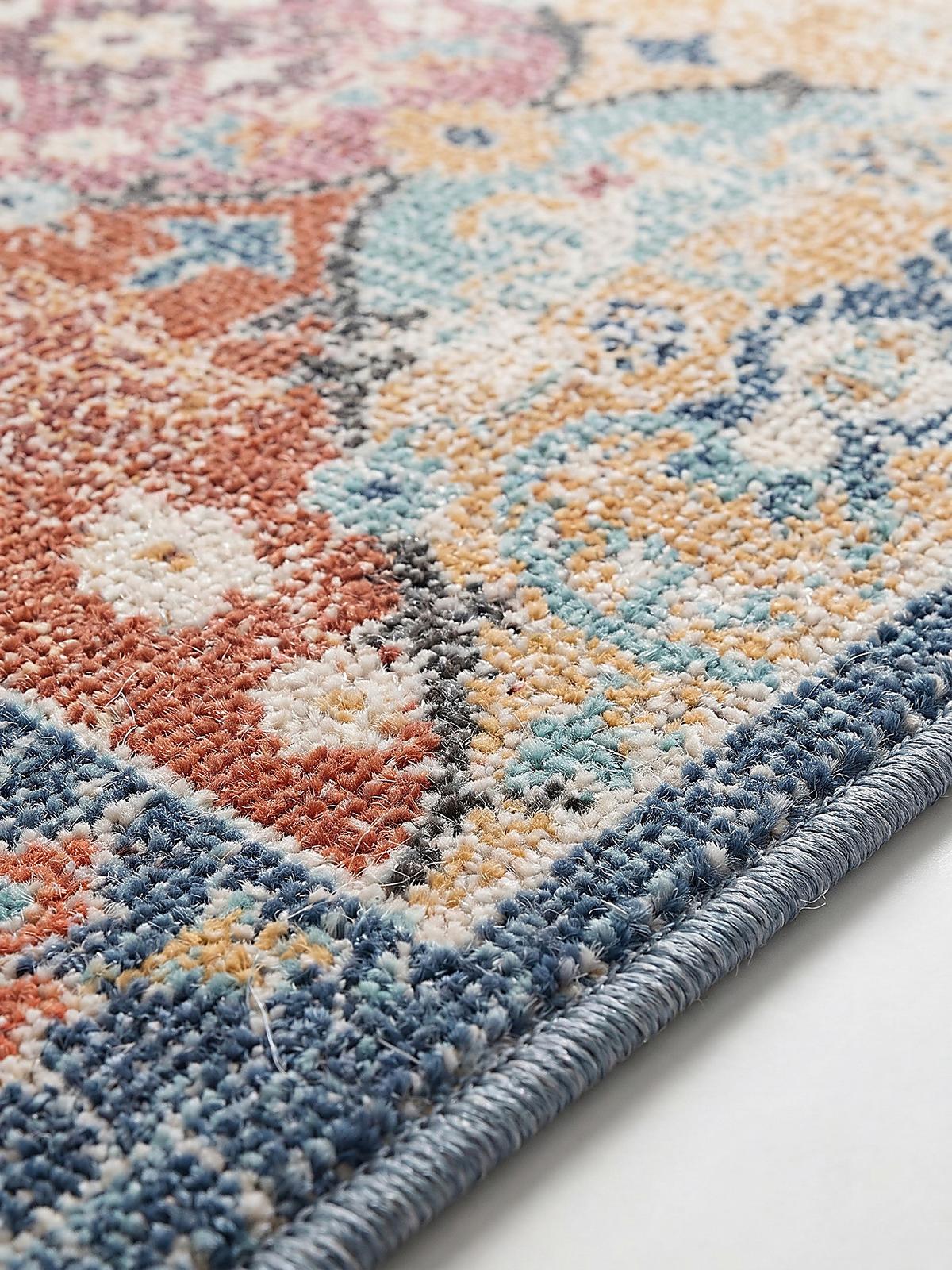 TEPPICH Outdoor Orientalisch LIMMAT Polypropylen Mehrfarbig 120 x 120 cm - Multicolor, Textil (120/120cm) - KADIMA DESIGN