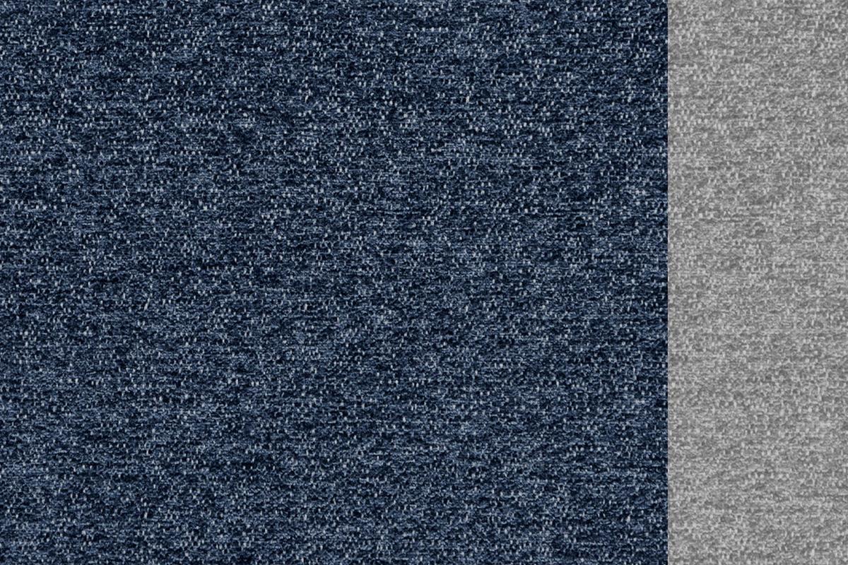 SOFA SALVINI 3-Sitzer, dunkelblau - Schwarz/Dunkelblau, Holzwerkstoff/Textil (176/88/99cm) - Wozimo