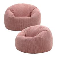 SITZSACK Klassisch Sessel aus Cord 2-tlg. - Pink, Textil (85/50/85cm) - icon