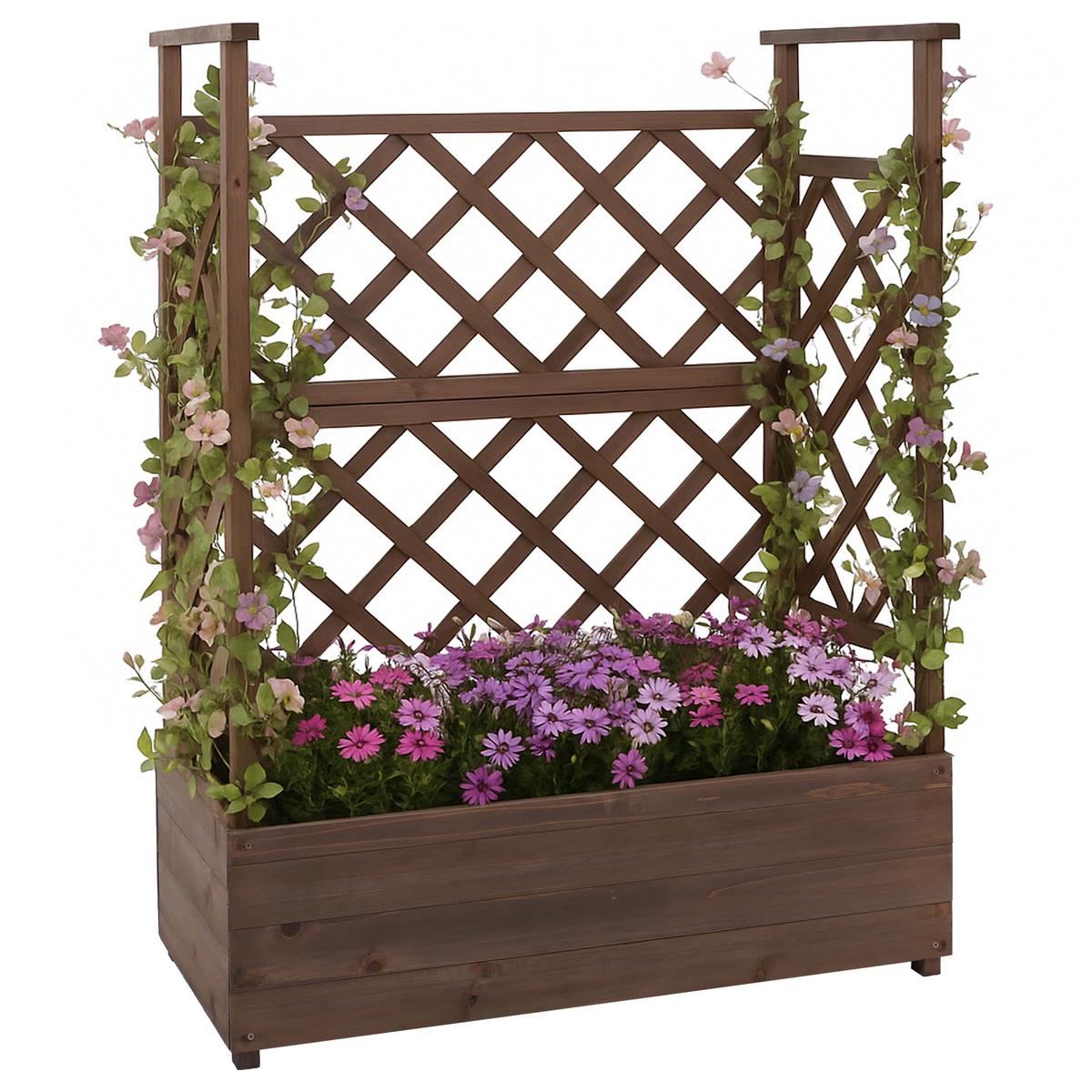 HOCHBEET Dunkelbraun - Dunkelbraun, Holz (85/114/44cm) - MCW