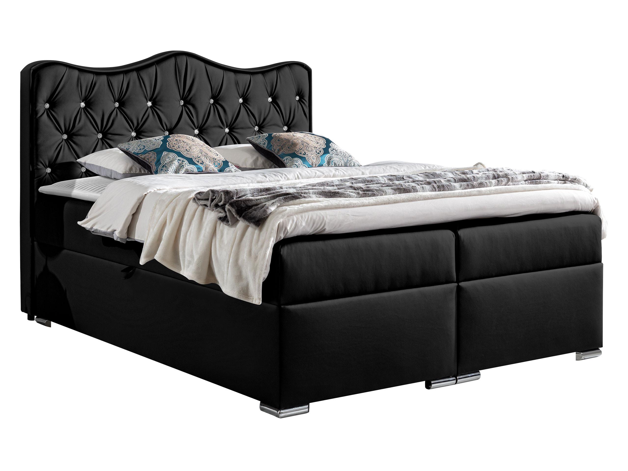 BOXBETT Sultan - H3 - Schwarz, Holz (160/200cm) - MIRJAN24
