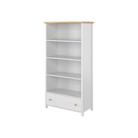 STANDREGAL Story 1S SO02 - Eichefarben/Weiß, Holzwerkstoff/Kunststoff (85/162/42cm) - MIRJAN24