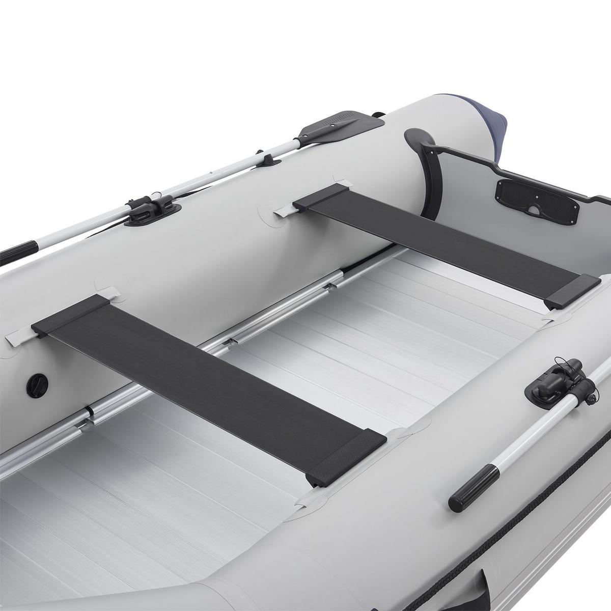 SCHLAUCHBOOT Paddelboot 3,80 m inkl. Tasche & Reparaturset - Grau, Kunststoff (380/170/77cm) - Artsport