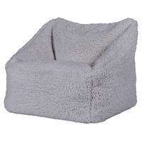 SITZSACK Flauschig für Kinder - Grau, Kunststoff (55/44/55cm) - icon