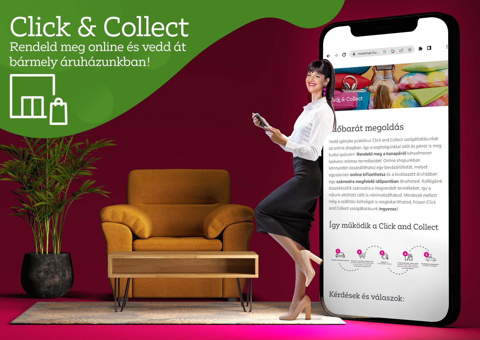 Click & Collect: Rendeld meg online és vedd át bármely áruházunkban!