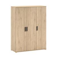 KLEIDERSCHRANK Keelia Eiche Melamin 3 trg Stauraum - Eichefarben, Kunststoff (151/199/59cm) - 58aufmkessel