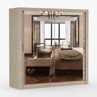 KLEIDERSCHRANK Milan 203 cm, 203/215/64, 2-türig, Sonoma-Eiche - Sonoma Eiche, Holzwerkstoff (203/215/64cm) - imoebel24