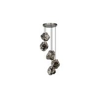 HÄNGELAMPE EDESSA Silber Glas - Silberfarben, Glas (50/50/150cm) - KAWOLA