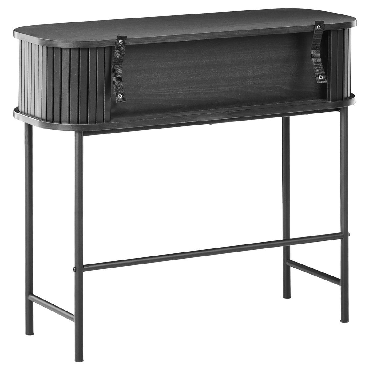 KONSOLENTISCH Schwarz Bradley - Schwarz, Holzwerkstoff (80/70/30cm) - Beliani
