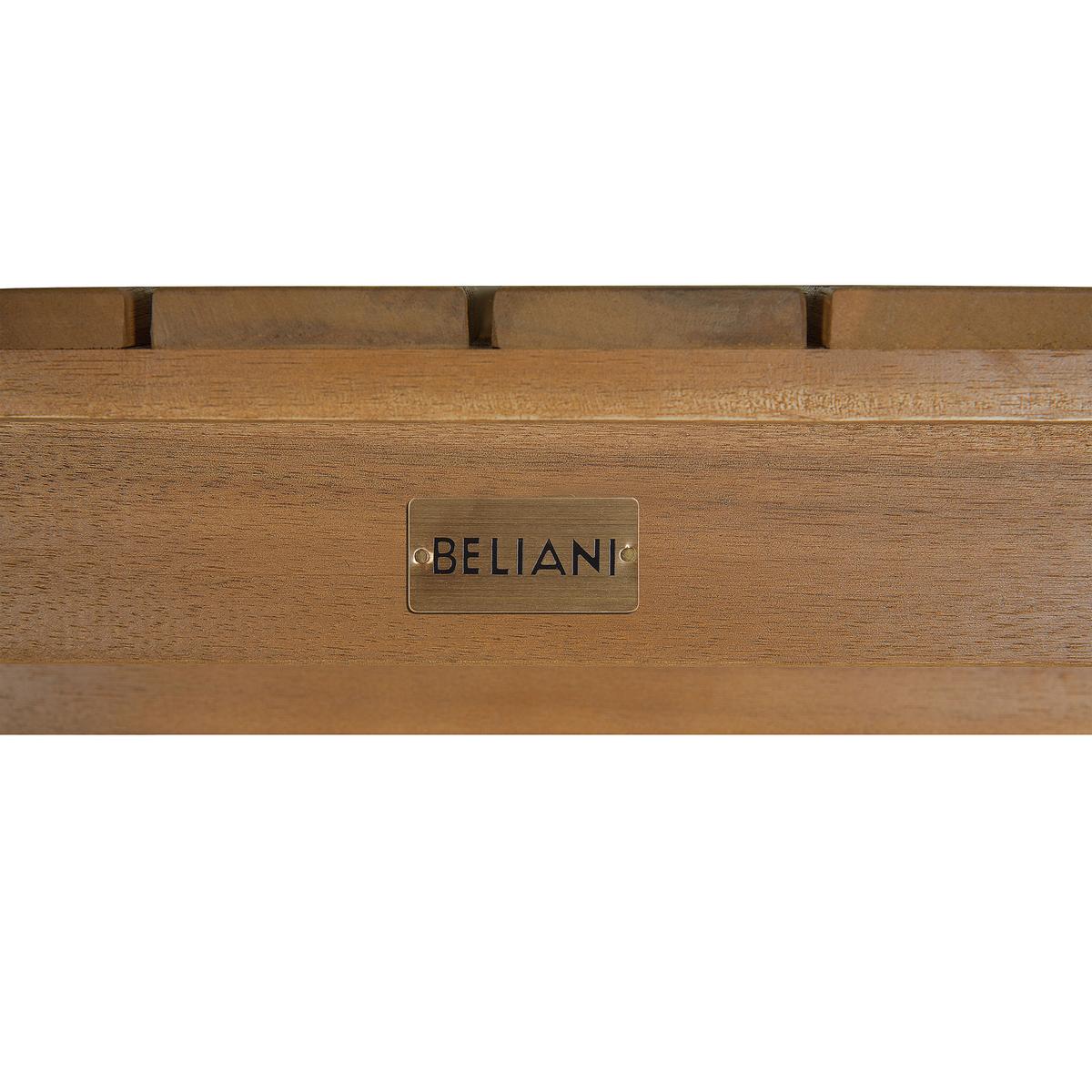 GARTENTISCH FSC® zertifiziertes Akazienholz Heller Holzfarbton Timor - Hellbraun, Holz (90/75/35cm) - Beliani