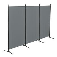 SICHTSCHUTZ Teruel - Dunkelgrau, Textil/Metall (260/0.1cm) - [en.casa]