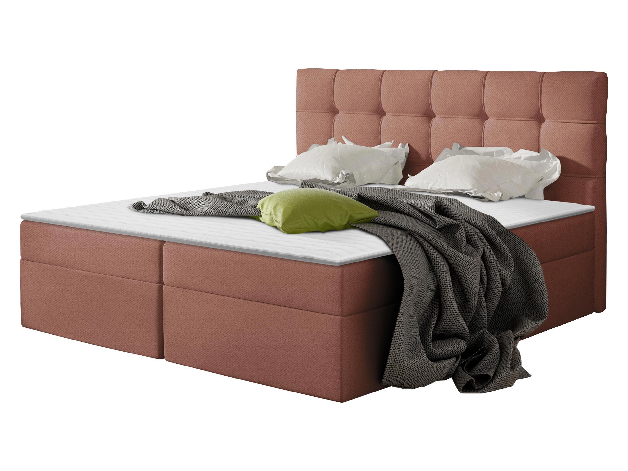 BOXBETT Nele - H3 - Dunkelrosa, Holz/Holzwerkstoff (160/200cm) - MIRJAN24