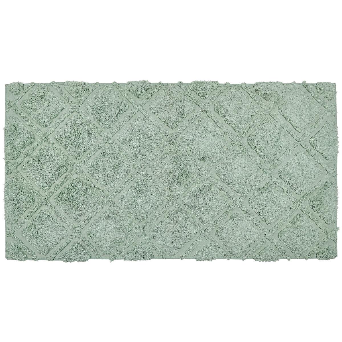 KURZFLOR-TEPPICH Hatay 150/80 cm - Grün, Textil (80/150cm) - Beliani