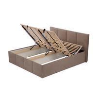 POLSTERBETT Dalas Sahara 180 x 200 x 40 cm Bettkasten Mit hochwertiger Matratze H2 (bis 100 kg) und Lattenrost - Sahara, Holz (180/200cm) - Halmon Schlafkomfort Betten 