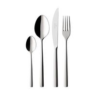 TAFELBESTECK Piemont silber 144-tlg. - Silberfarben, Metall - Villeroy & Boch
