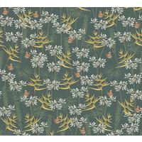 VLIESTAPETE Bunt 53/1005 cm - Petrol, Textil (53/1cm) - KUNSTLOFT