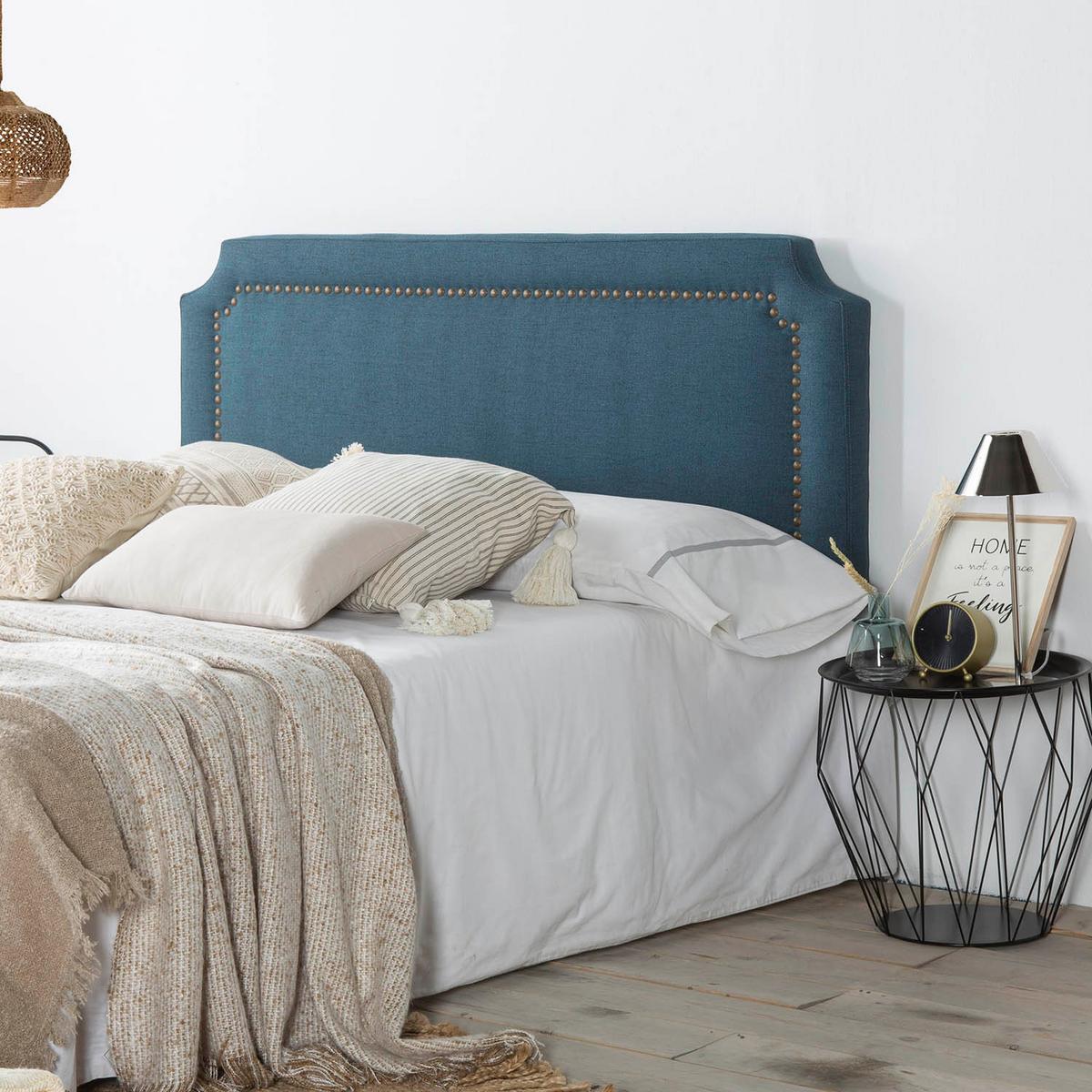 KOPFTEIL 140x60 cm Leonor Blau - Blau, Textil (8/60/140cm) - VS Venta-stock
