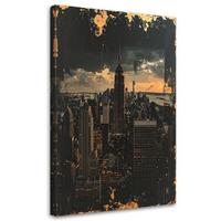 LEINWANDBILD Städte & Architektur 30x45cm - Goldfarben, Textil (30/45cm) - Feeby