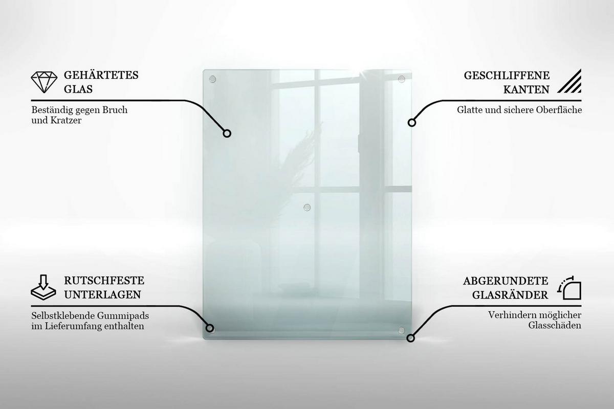 HERDABDECKPLATTE 40x52 cm Transparent - Transparent, Glas (40/0.4/52cm) - TULUP