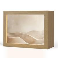 TISCHLEUCHTE Beige - Natur - Abstrakt - Modern 20x15 cm - Champagner, Holzwerkstoff (8/20/15cm) - OnlyWow