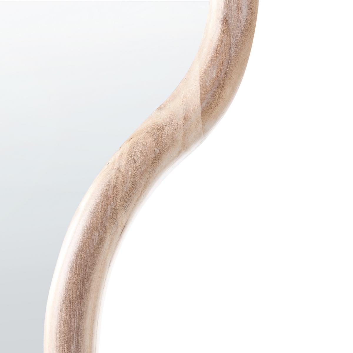 WANDSPIEGEL 69/150 cm Paulownia-Holz Naturfarben Murat - Braun, Holz (69/150/3cm) - Beliani