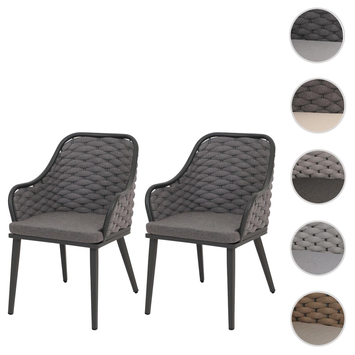 GARTENSTUHL Anthrazit, Grau - Anthrazit/Grau, Textil (59/84/63cm) - MCW