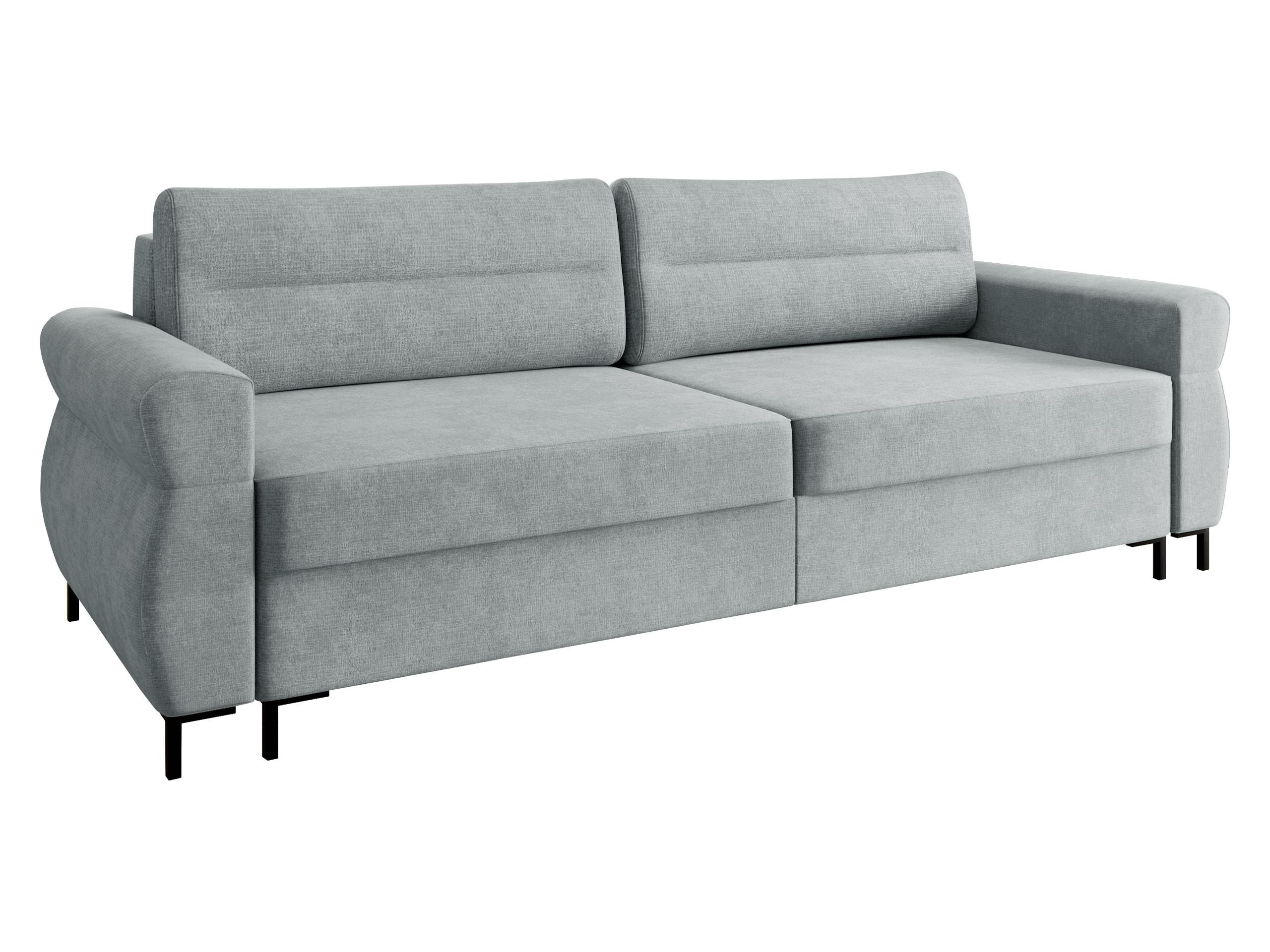 SCHLAFSOFA Berne - Hellgrau/Schwarz, Holz/Kunststoff (238/92/95cm) - MIRJAN24