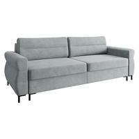 SCHLAFSOFA Berne - Hellgrau/Schwarz, Holz/Kunststoff (238/92/95cm) - MIRJAN24