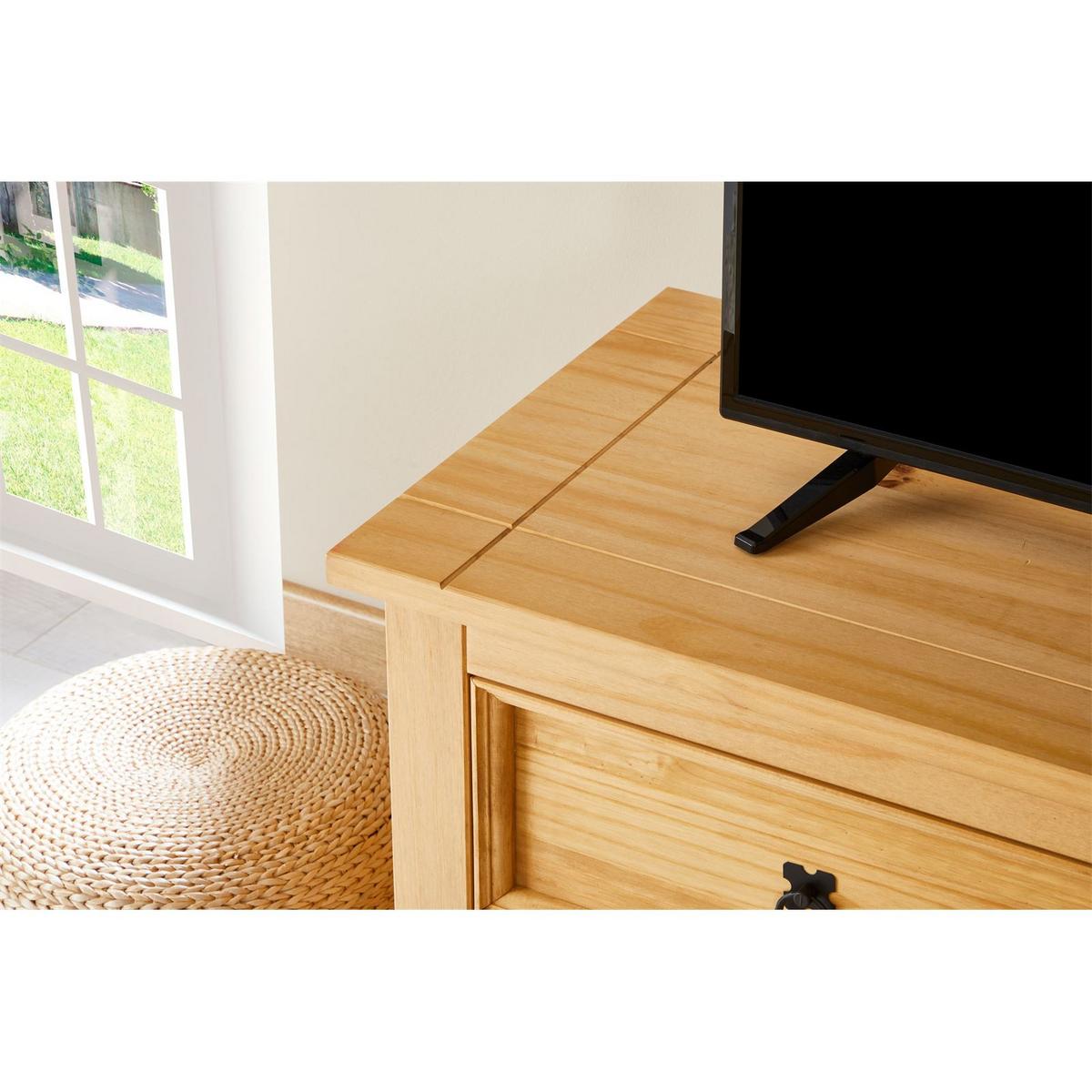 MEXIKO MÖBEL LOWBOARD TEQUILA - Naturfarben, Holz (120/55/45cm) - IDIMEX