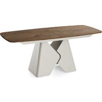ESSTISCH Vanta rechteckig ausziehbar verlängerbar mit Metallgestell in Kaschmir Grau, Eiche Braun Rustikal 180-270/90/76 cm - Alteiche/Schwarz, Holzwerkstoff/Metall (90/270/76cm) - WFL GROUP