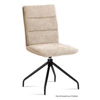 ESSZIMMERSTUHL drehbar (6er-Set) Donata 47x92x60 Schwarz/Natur - Schwarz/Naturfarben, Kunststoff (60/92/47cm) - 58aufmkessel