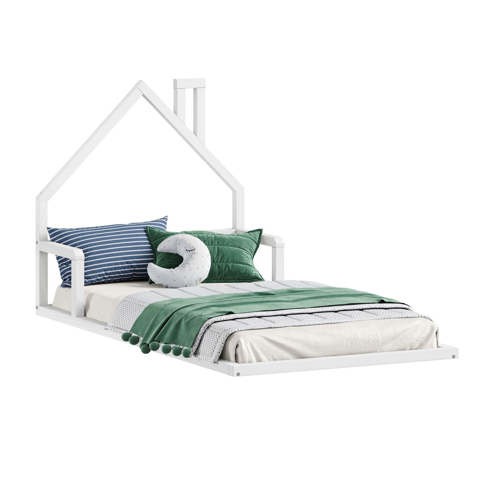 BODENBETT ELOA 90x200 cm weiß - Weiß, Holz - IDIMEX