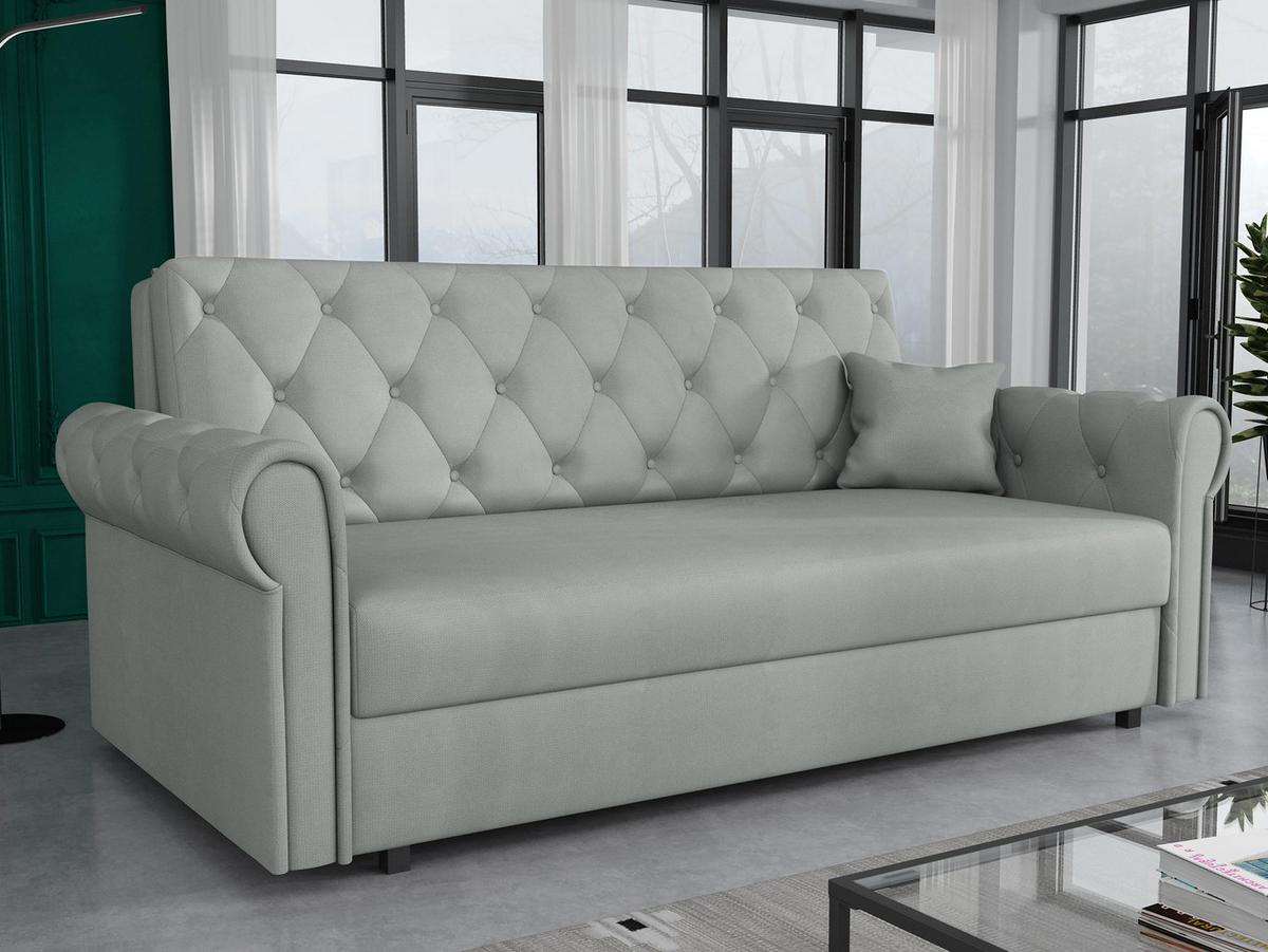 SCHLAFSOFA Viva Roma IV - Schwarz/Grau, Holz/Textil (188/85/98cm) - MIRJAN24