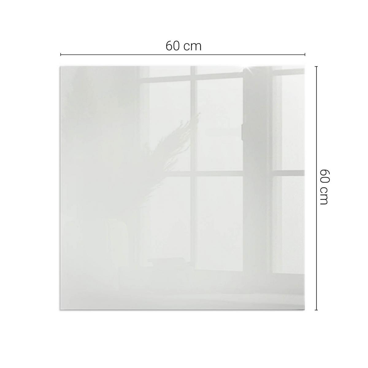 GLASPLATTE für Kamin 60x60 cm - Grau, Glas (60/60/0.4cm) - TULUP