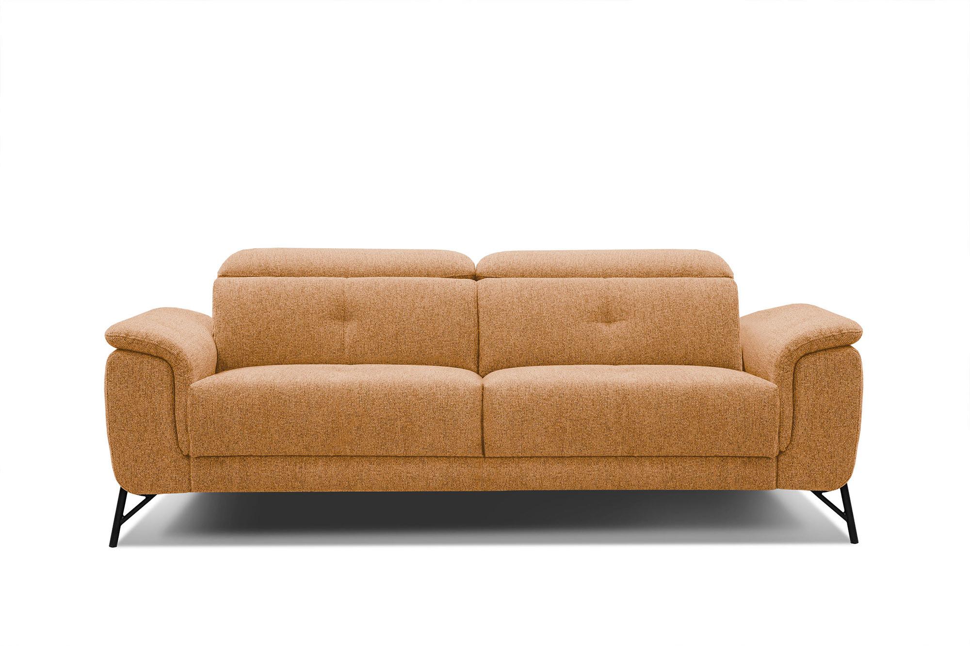 SOFA AVENA 3-Sitzer, orange - Orange, Holzwerkstoff/Textil (204/80/108cm) - Wozimo