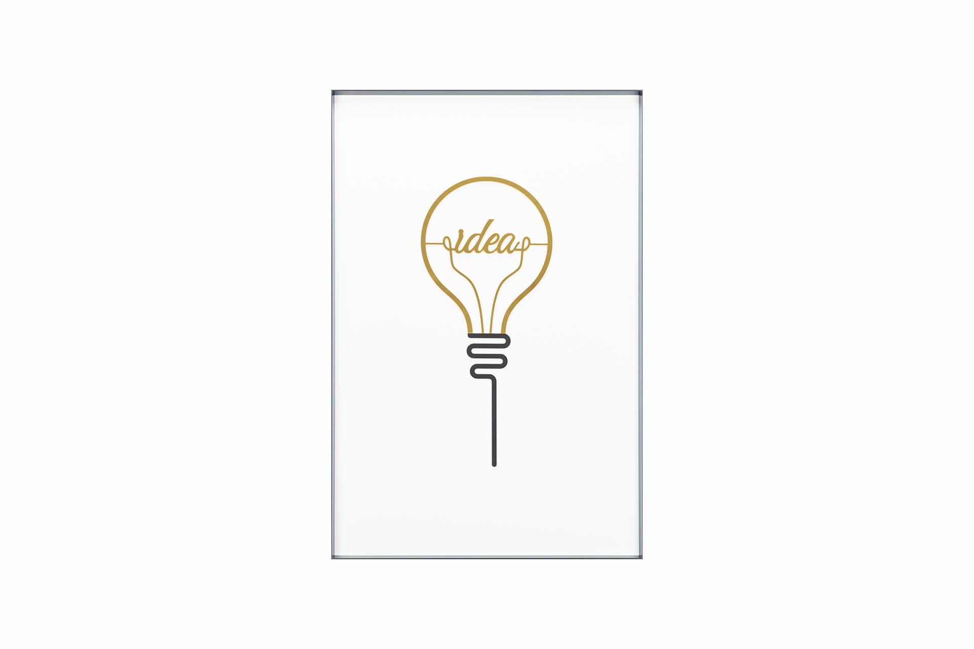 WANDBILD Gold 40/60 cm - Goldfarben/Schwarz, Glas (1.43/60cm) - KUNSTLOFT