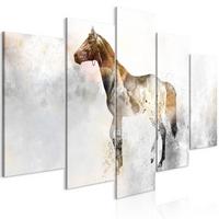 KUNSTDRUCK Grau 100/50 cm - Braun/Grau, Textil (100/50cm) - KUNSTLOFT