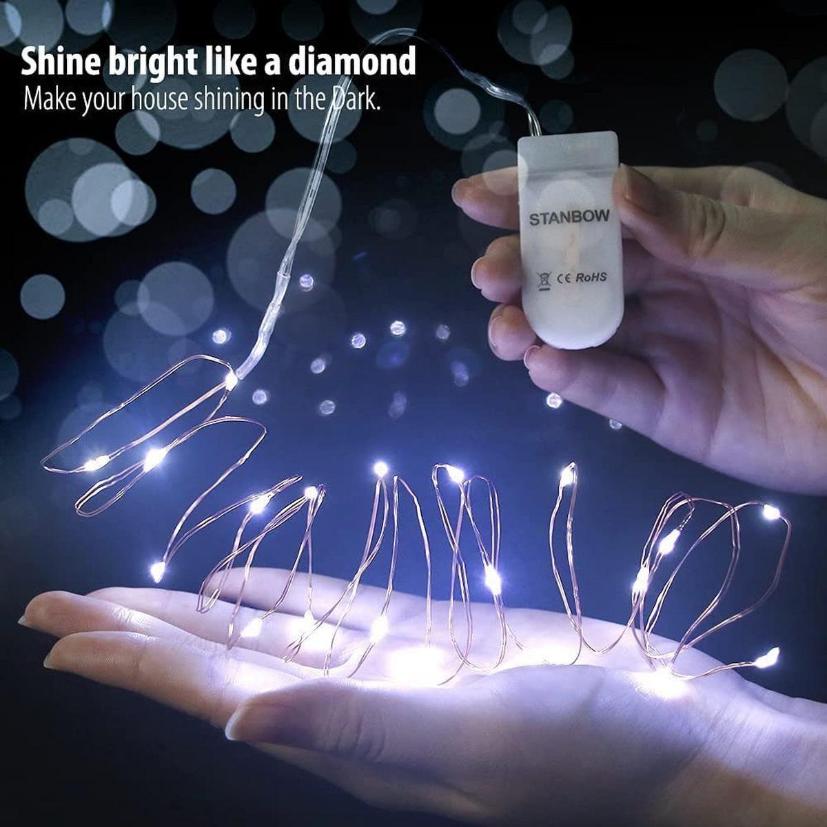 LED-LICHTERKETTE Bambuskäfig II 20m - Transparent, Kunststoff (20cm) - Nettlife