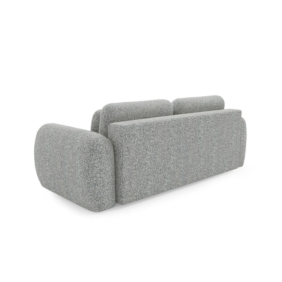 SOFA Carmela 3 Sitzplätze Grau - Grau, Holz (266/95/121cm) - Petits-meubles