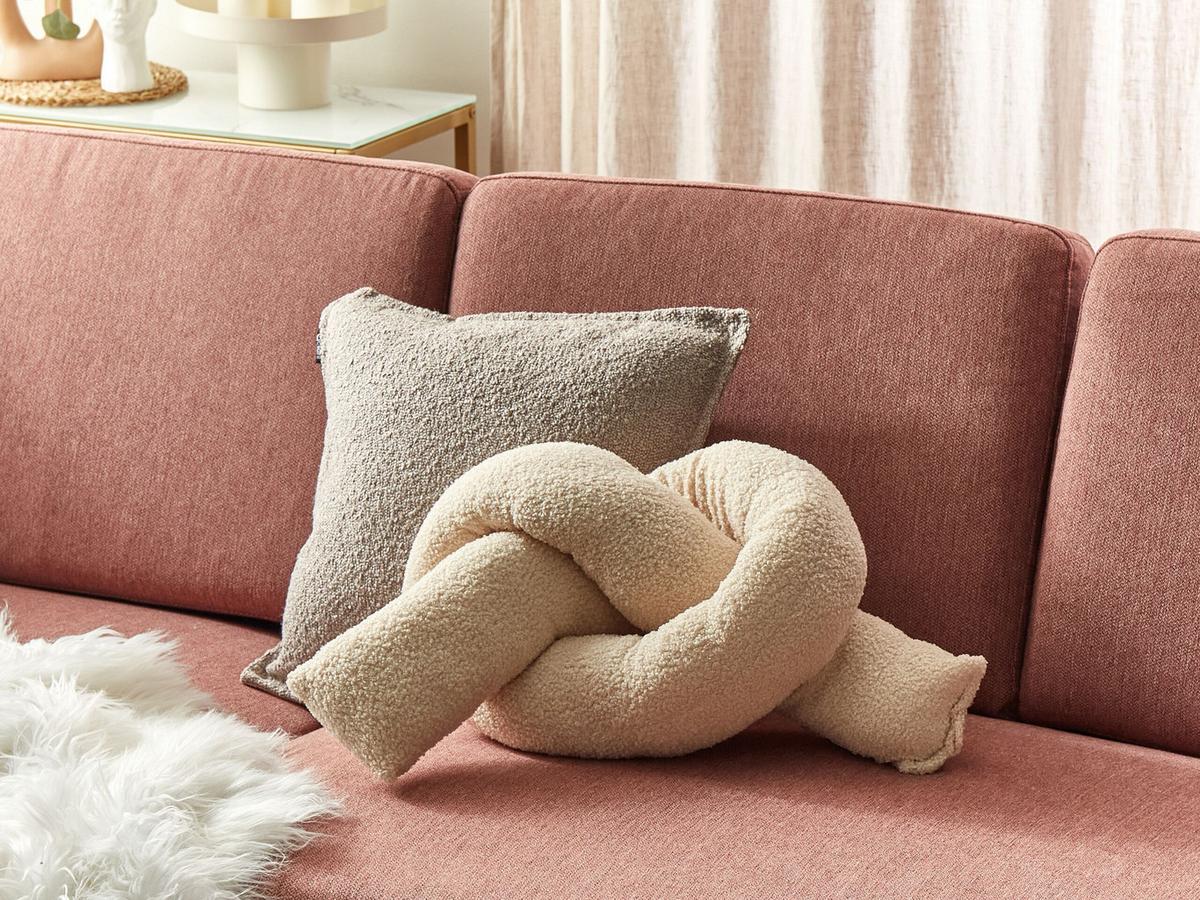 DEKOKISSEN Beige 172/14 cm Gladiolus - Beige, Kunststoff (14/172/14cm) - Beliani