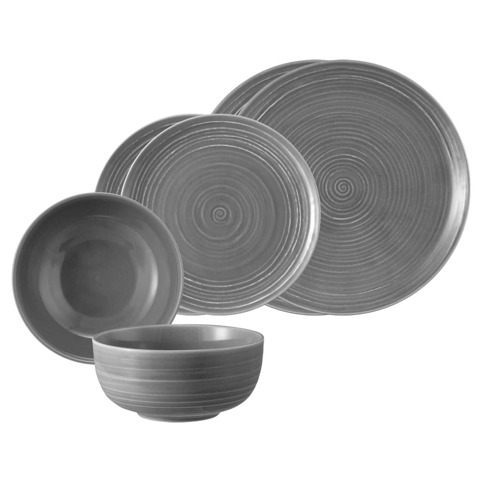 BASIC-SET Terra Perlgrau 6-tlg. - Grau, Keramik (2/2/2cm) - Seltmann Weiden