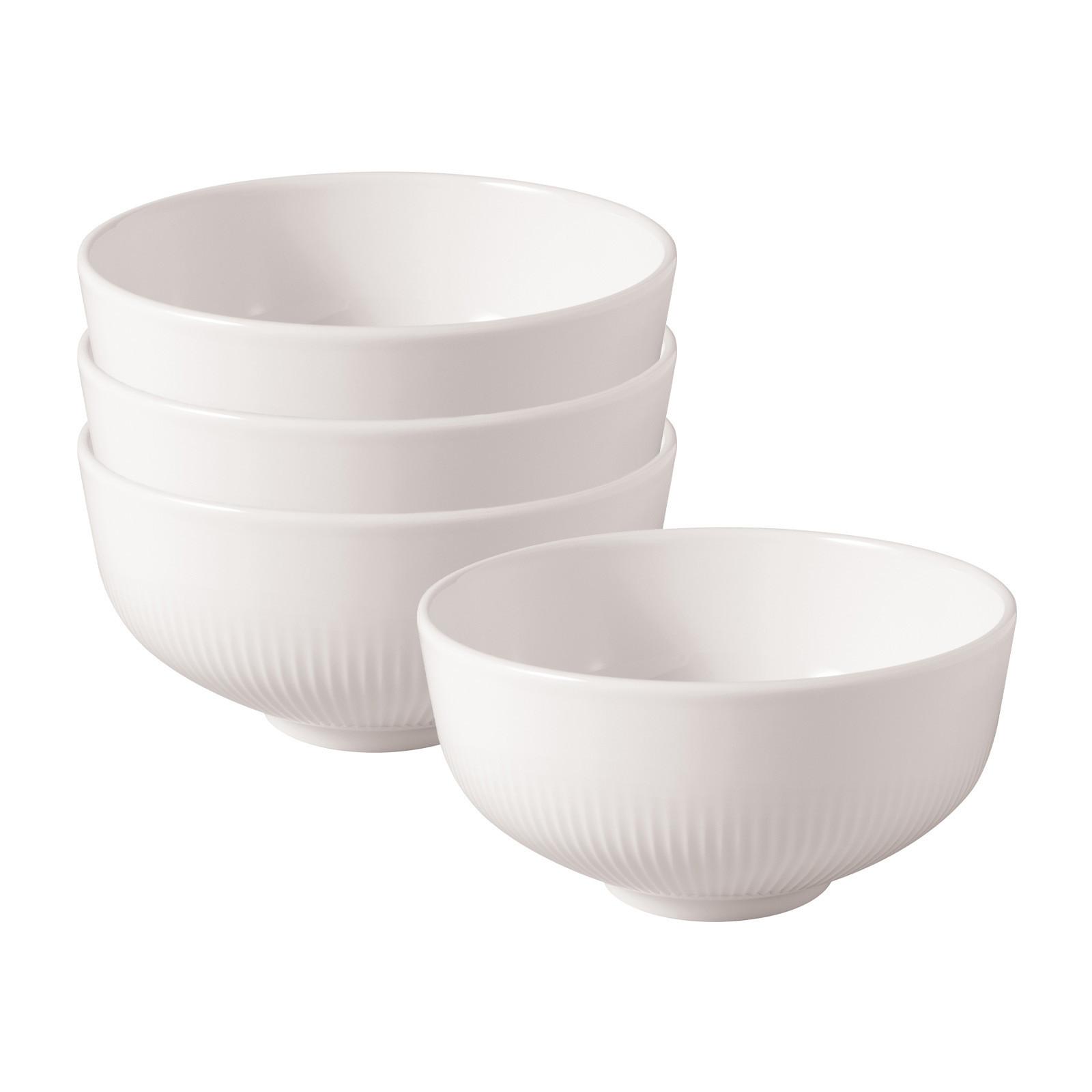 SCHÜSSELN Afina weiß ø 13 cm 4er Set - Weiß, Keramik (13cm) - Villeroy & Boch
