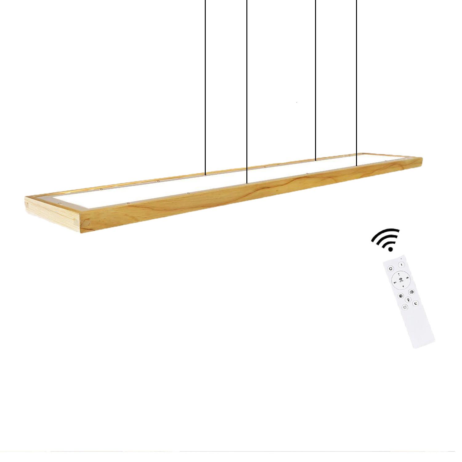 LED PENDELLEUCHTE Zenobia 100/3/17 cm - Braun, Holz (100/3/17cm) - Nettlife