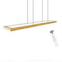 LED PENDELLEUCHTE Zenobia 100/3/17 cm - Braun, Holz (100/3/17cm) - Nettlife
