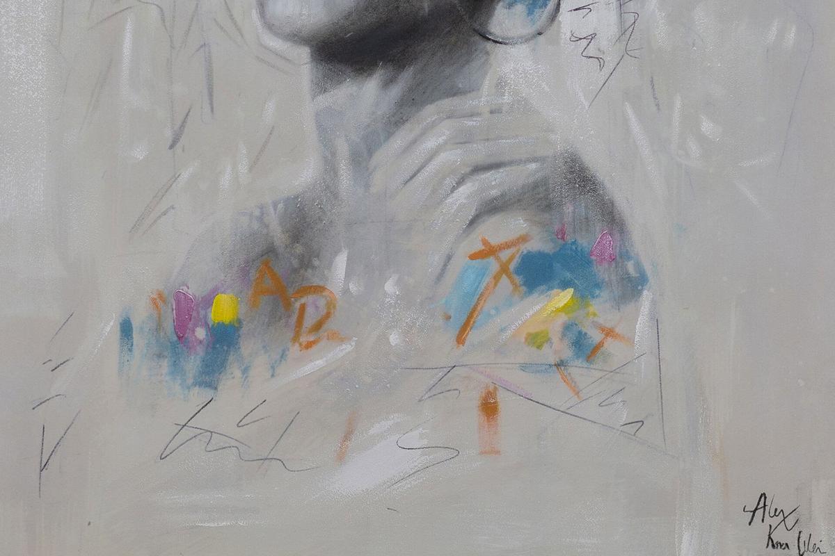 ACRYLBILD HANDGEMALT 75/100 cm - Multicolor, Holz/Textil (75/100cm) - KUNSTLOFT