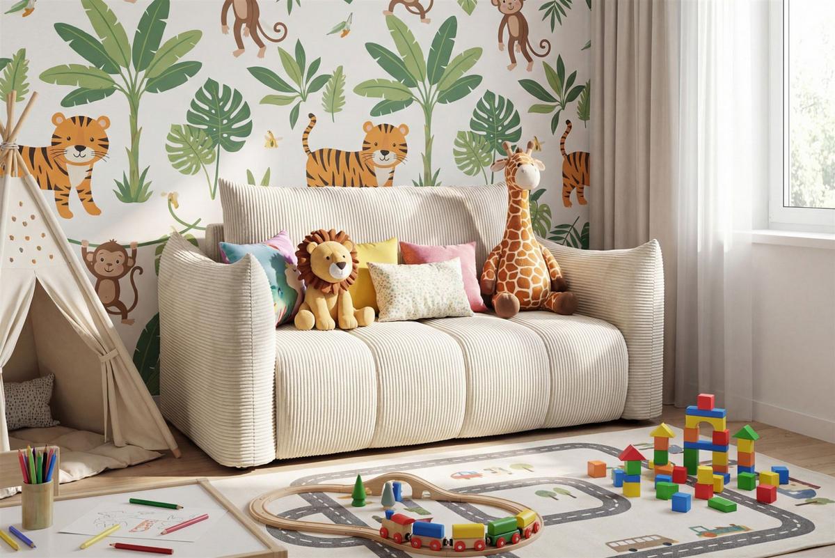 SOFA 2er-sitzer Ontario Mit Liegefunktion - Creme, Holzwerkstoff/Textil (162/86/101cm) - Fun Möbel