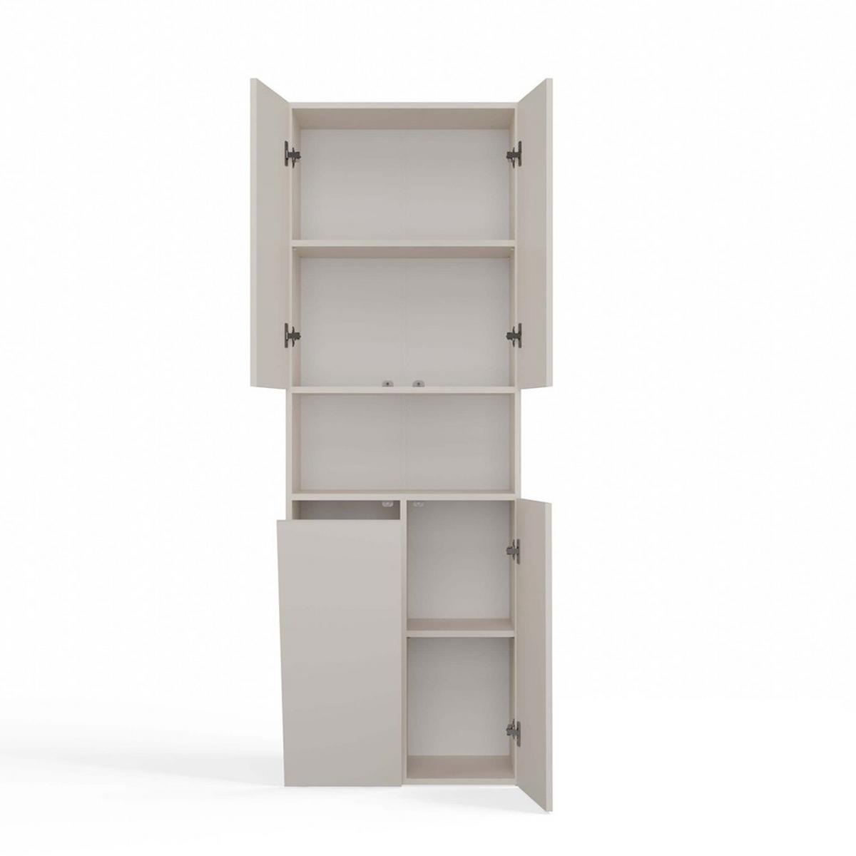 BADEZIMMERSCHRANK Kaschmir 60/174/30 - Kaschmir, Holzwerkstoff (60/174/30cm) - RAUMHIRSCH FURNITURE