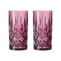 LONGDRINKGLÄSER Noblesse Berry 395 ml 2er Set - Beere, Glas (0.395L) - Nachtmann