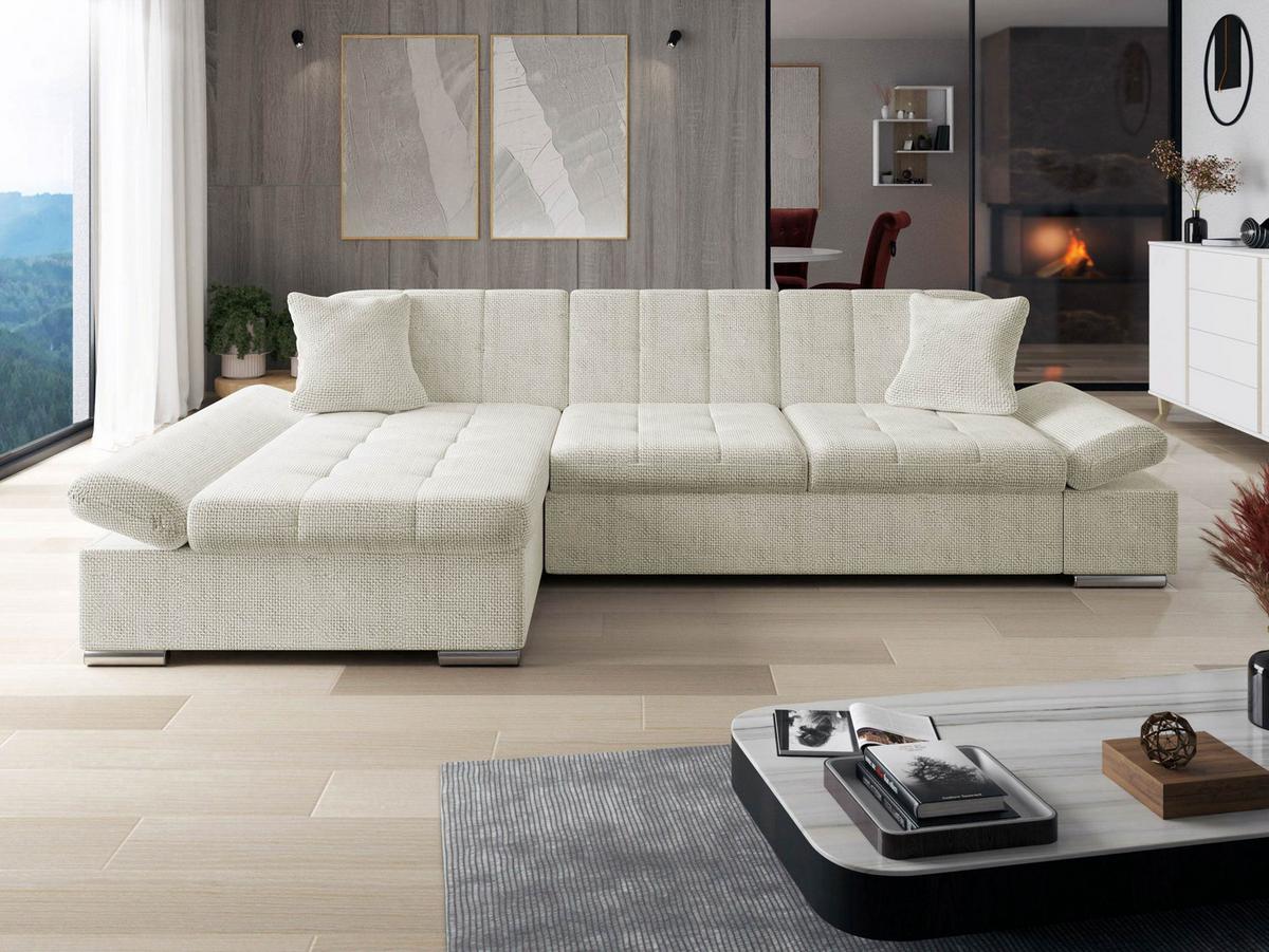 ECKSOFA Montana, Seite: Links - Naturfarben, Holz/Textil (278/161cm) - MIRJAN24