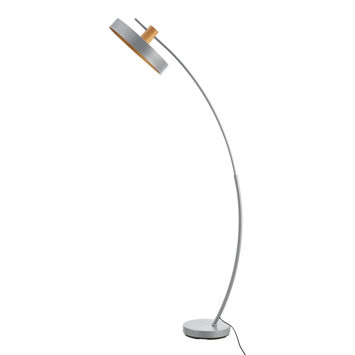 STEHLEUCHTE Stafford - Grau, Metall (35/75/159cm) - lux.pro